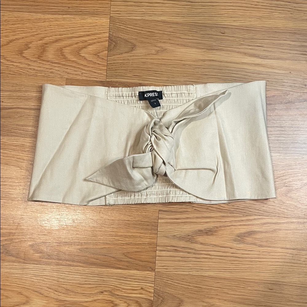 Express Bandeau Top With Bow